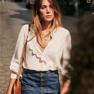 Sezane Chlo silk shirt